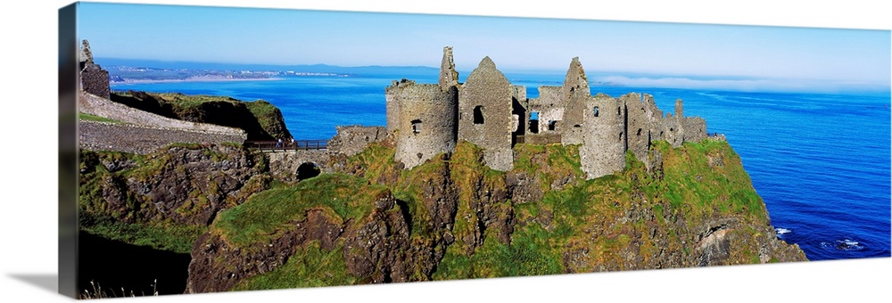 Castle On A Cliff, Dunluce Castle, County Antrim, Northern Ireland