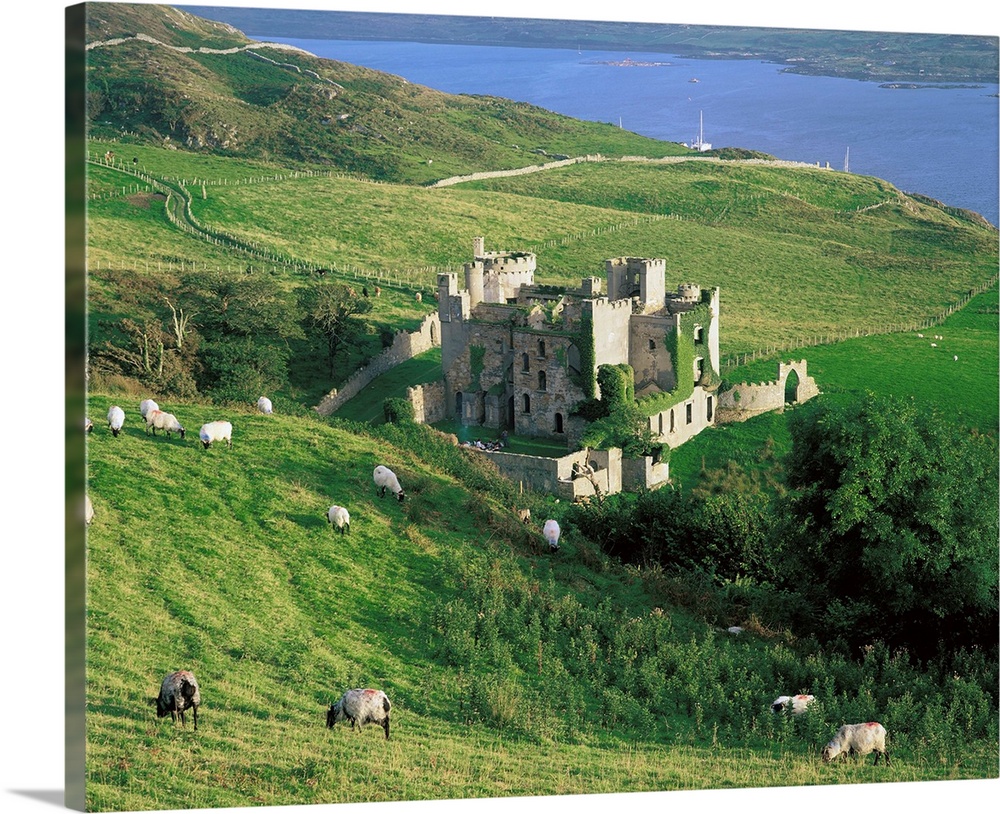 Clifden Castle, Co Galway, Ireland; 19th Century Gothic Revival Style Castle