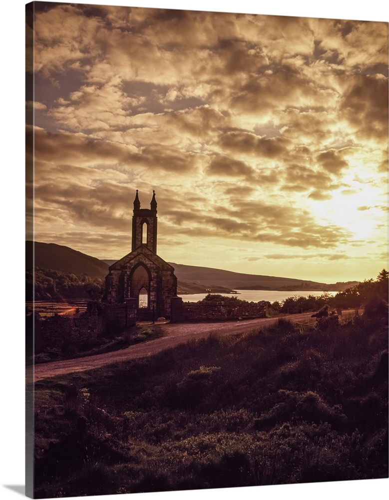 Disused White Marble Church; Lough Na Kung Dunlewy, Co Donegal, Ireland
