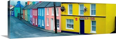 Eyeries Village In The Rain, County Cork, Ireland