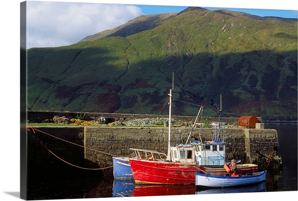 Fishing Boats Near Leenane, Connemara, County Galway, Ireland