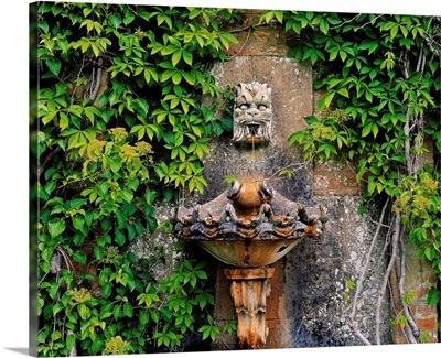Fountain In The Walled Garden, Florence Court, Co Fermanagh, Ireland
