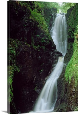 Glenariff Falls, Glens Of Antrim, Co Antrim, Ireland; Flowing Waterfall
