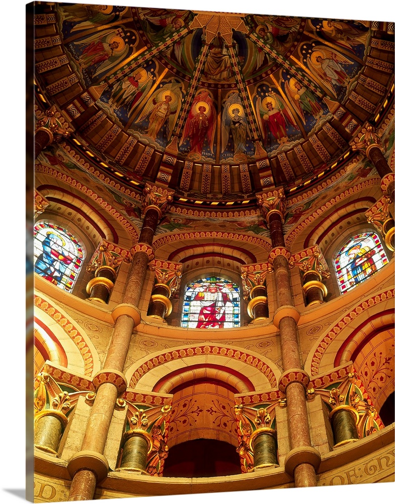 Interiors Of A Cathedral, St. Finbarrs Cathedral, Cork, Republic Of Ireland