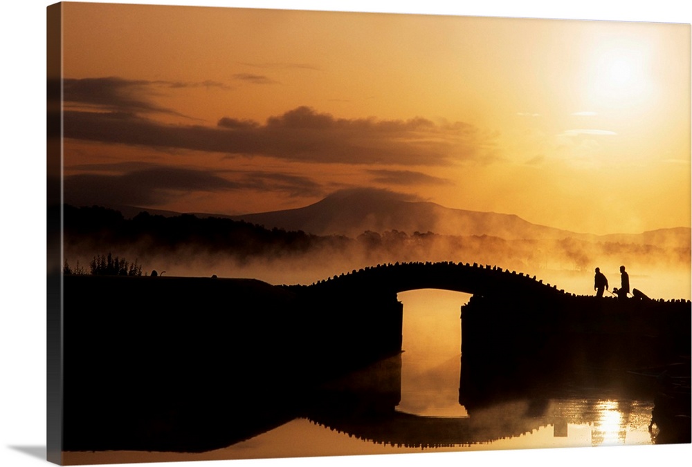 Killarney Golf Course, Co Kerry, Ireland, Silhouetted Golfers