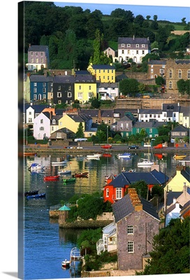 Kinsale, County Cork, Ireland, Boats And Buildings In Kinsale