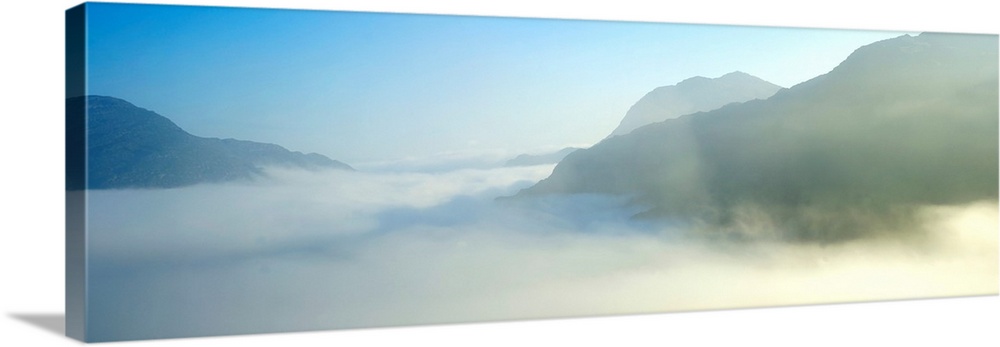 Ladies View, Killarney, County Kerry, Ireland, Mist Over An Irish Landscape