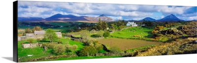 Mount Errigal, Co Donegal, Ireland, Irish Landscape And Mountain In The Distance