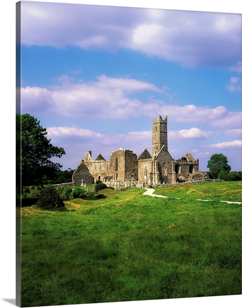 Quin Abbey, Quin, Co Clare, Ireland, Franciscan Abbey Founded In 1433