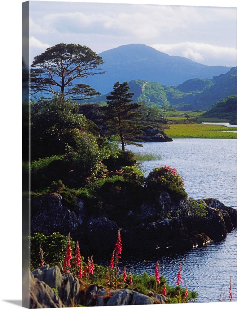 Upper Lake, Killarney, Co Kerry, Ireland; Lake With Mountain In The Distance