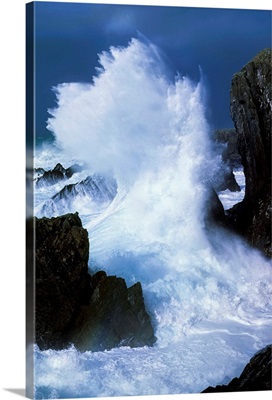 Waves Crashing On Rocks, Ireland