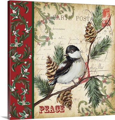 Christmas Bird Postcard I
