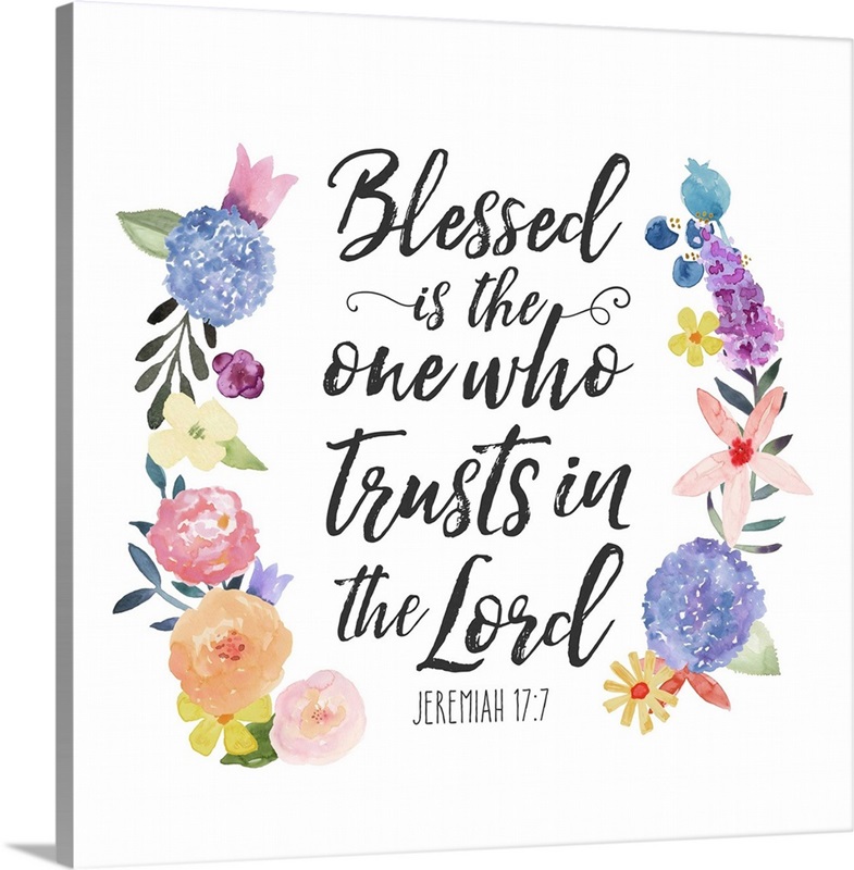 Floral Bible Verse I | Great Big Canvas