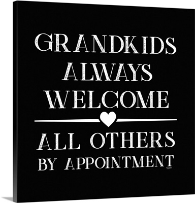 Grandparent Life black V-Always Welcome