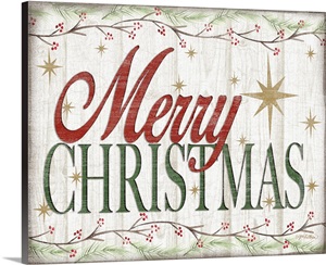 Merry Christmas Wall Art, Canvas Prints, Framed Prints, Wall Peels | Great Big Canvas