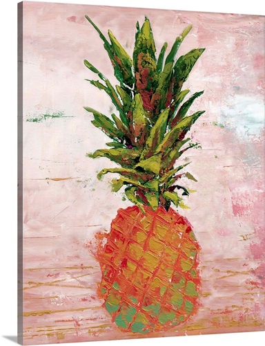 painted pineapple ii wall art, canvas prints, framed prints, wall peels great big canvas painted pineapple ii wall