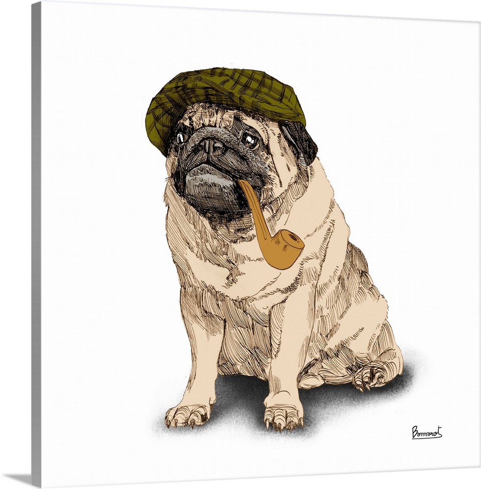 Pugs in hats II