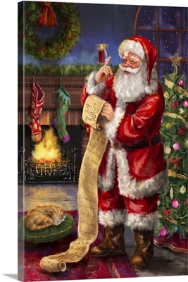 Santa with his list