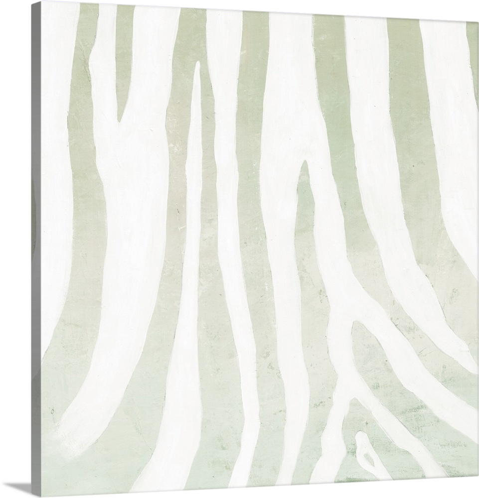 A modern decorative image of a zebra pattern in subdue gray and white.