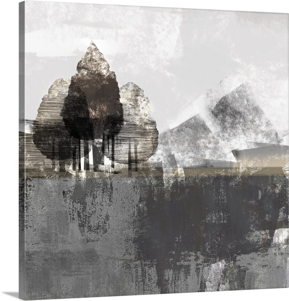 Textured Landscape Wall Art, Canvas Prints, Framed Prints, Wall Peels