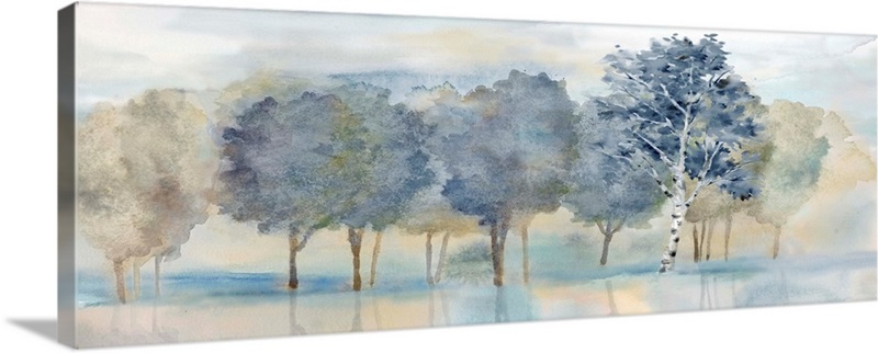 Treeline Reflection Panel | Great Big Canvas