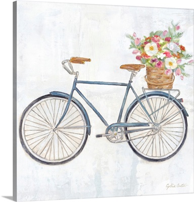 Vintage Bike with Flower Basket II