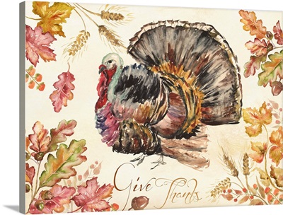 Watercolor Harvest Turkey