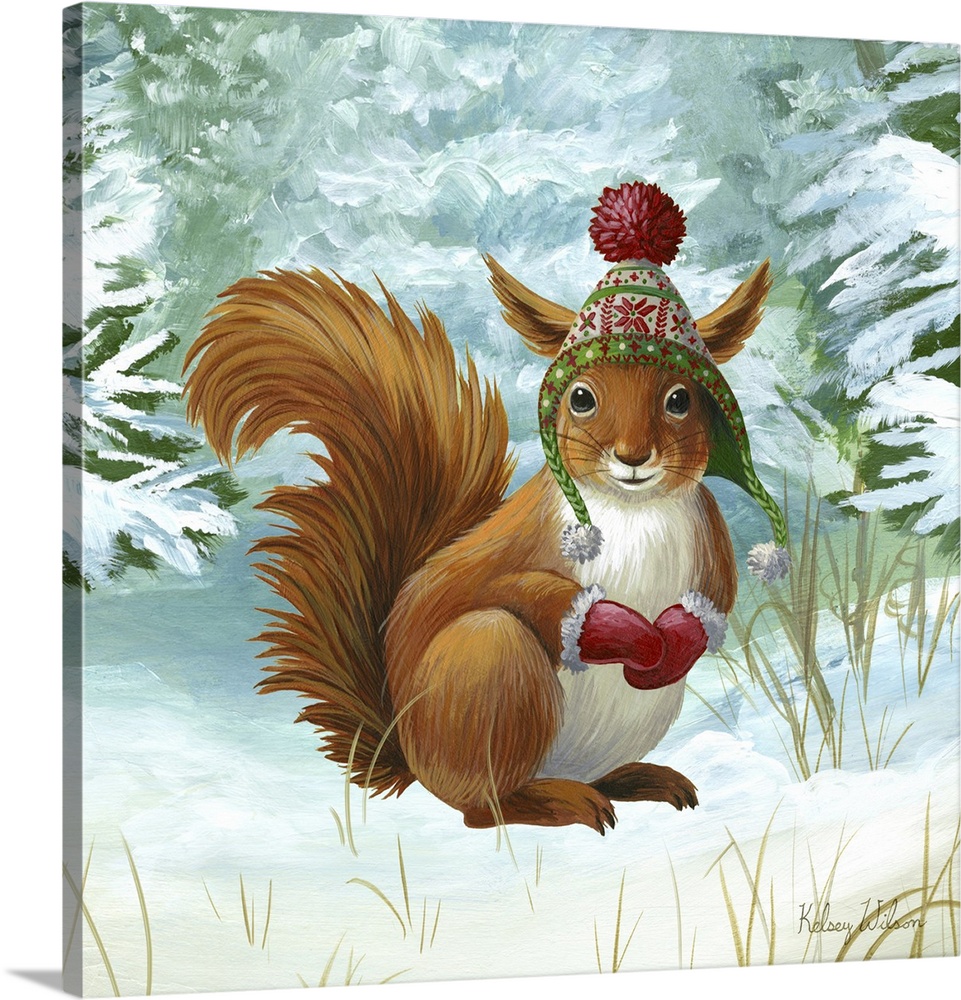 Winterscape IV-Squirrel