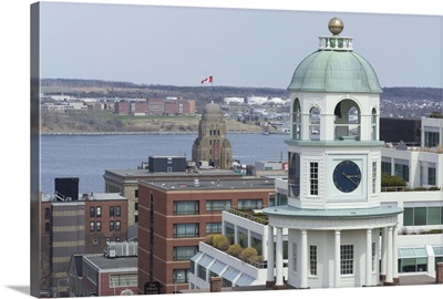 19th century clock tower, one of the city's landmarks, Halifax, Nova Scotia, Canada