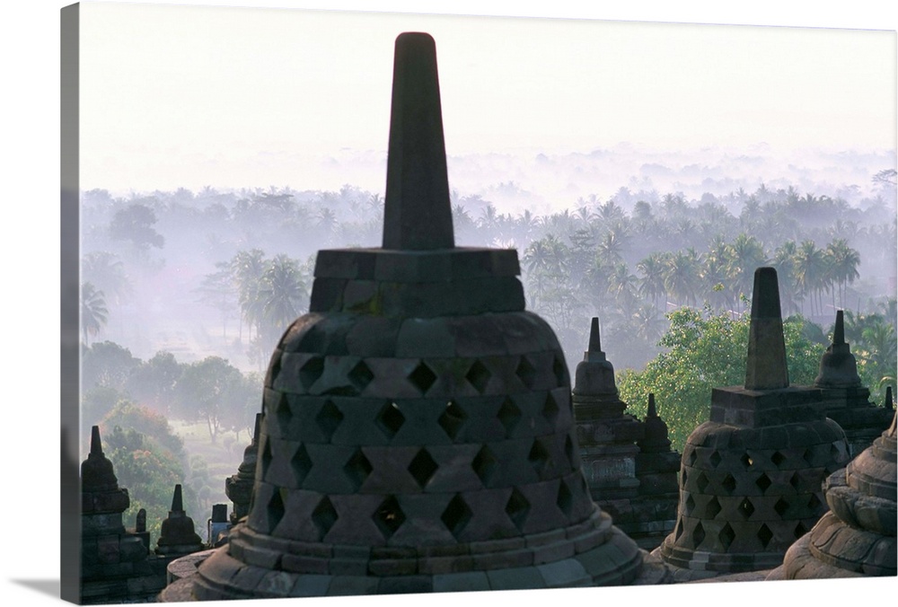 8th century Buddhist site of Borobur, island of Java, Indonesia