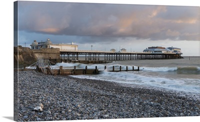 A beautiful sky on a spring morning at Cromer, Norfolk, England