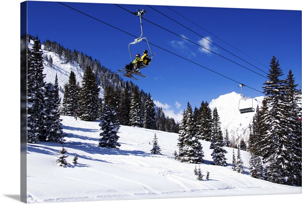 A chair lift, Alta Ski Resort, Salt Lake City, Utah