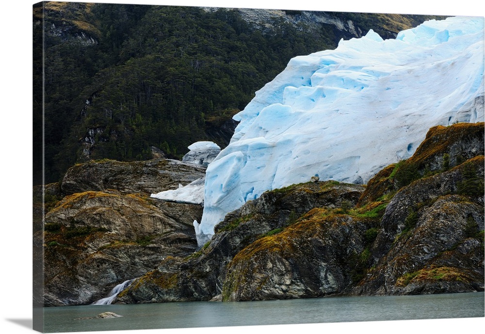 A glacier in the Darwin Mountain range, Alberto de Agostini National Park, Tierra del Fuego, Patagonia, Chile