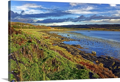 A View Across The Remote Loch Na Cille At Low Tide In The Scottish Highlands