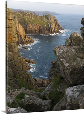 A view of Pordenack Point at Lands End, Cornwall, England