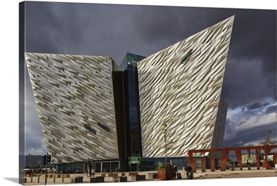 A view of the Titanic Museum, in the Titanic Quarter, Belfast, Ulster, Northern Ireland