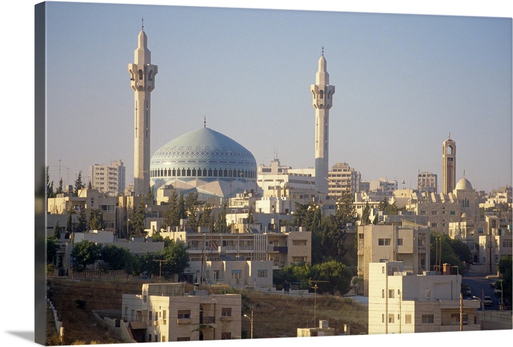 selvfølgelig tub Perseus Abdullah Mosque and the Amman skyline at dusk, Jordan, Middle East Wall  Art, Canvas Prints, Framed Prints, Wall Peels | Great Big Canvas