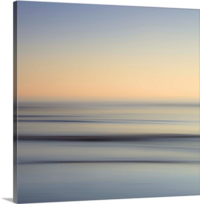 Abstract Image Of The View From Alnmouth Beach To The North Sea, Northumberland, England