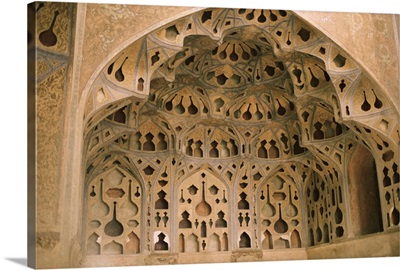 Acoustic music room, Ali Qapu Palace, Isfahan, Iran, Middle East