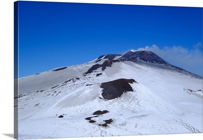 Active summit craters, Mount Etna, Catania, Sicily, Italy
