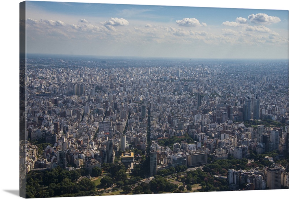 Aerial of Buenos Aires, Argentina, South America
