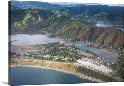 Aerial of Dili, East Timor, Southeast Asia