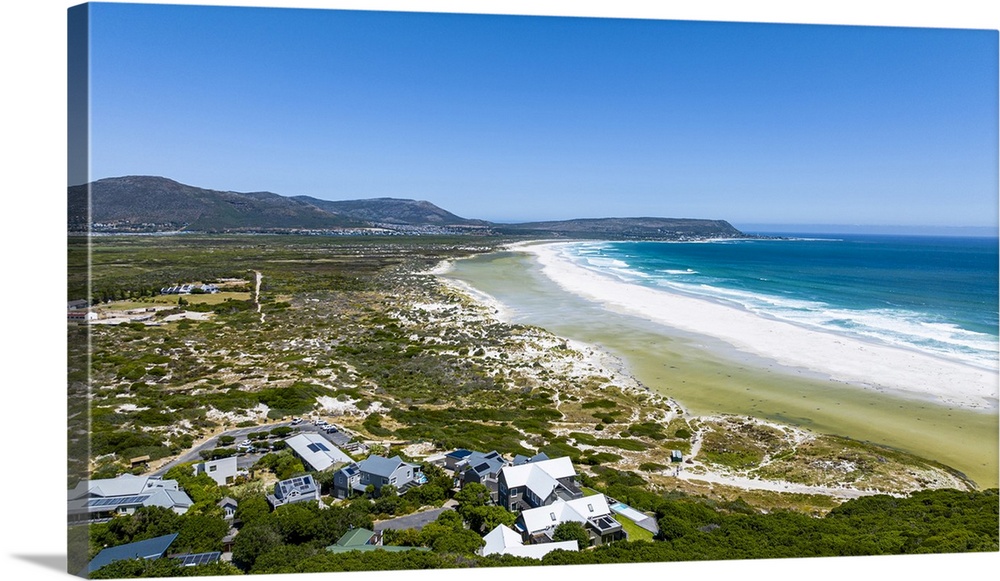 Aerial of Noordhoekstrand (Noordhoek Beach), Cape Town, Cape Peninsula, South Africa, Africa