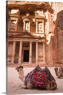 Al-Khasneh (The Treasury) Seen From The Siq, Petra, Jordan image thumbnail