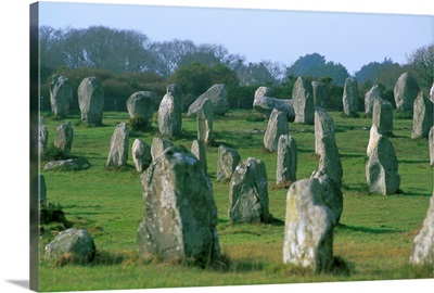 Alignments of Megalithic standing stones, Carnac, Morbihan, Brittany, France