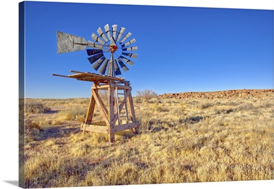 An Old Windmill, Devil's Playground In Petrified Forest National Park, Arizona