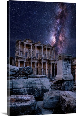 Ancient City Of Ephesus At Night, Izmir Province, Turkey