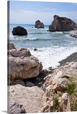 Aphrodite Rock and Beach, Cyprus, Mediterranean, Europe
