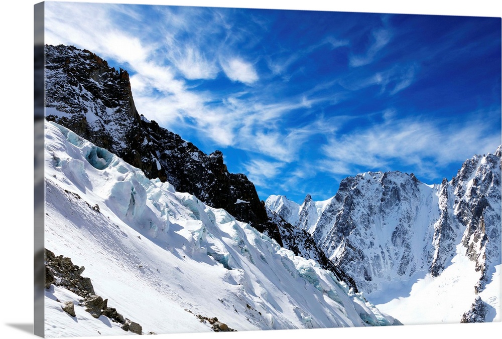 Argentiere Glacier, Chamonix, Rhone Alpes, Haute Savoie, French Alps, France, Europe