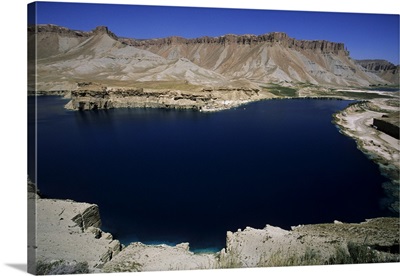 Band-i-Zulfiqar, the main lake at Band-E-Amir, Afghanistan